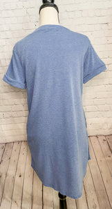 Blue Skies T-Shirt Dress With Pockets