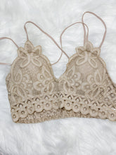 Load image into Gallery viewer, Tan Lace Bralette
