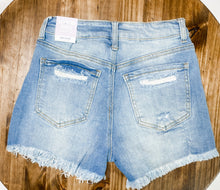 Load image into Gallery viewer, Kayla Distressed Denim Shorts
