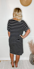 Load image into Gallery viewer, Stripes and Lattes Dress

