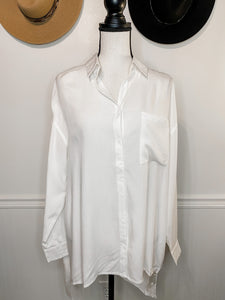 A Crisp Day White Button Up Shirt