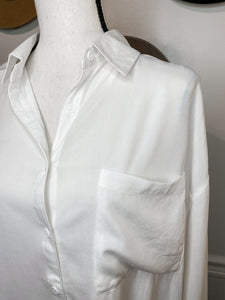 A Crisp Day White Button Up Shirt