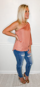 Girls Night Out One Shoulder Top