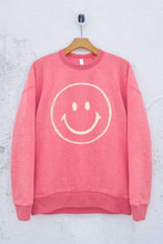 Load image into Gallery viewer, Happy Days Smiley Face Pink Sweatshirt
