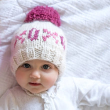 Load image into Gallery viewer, Huggalugs Valentines Day XOXO Knit Beanie Hat
